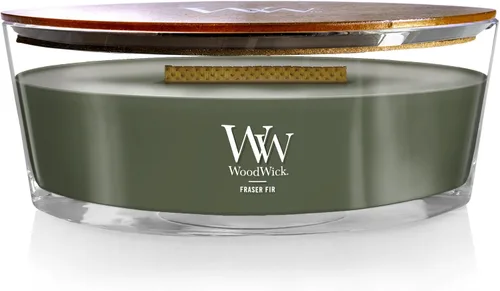 Miniatura 8 de WoodWick Santal Myrrh - Vela grande en frasco con forma de reloj de arena, cera de mezcla de soya prémium, mecha de madera Pluswick Innovation
