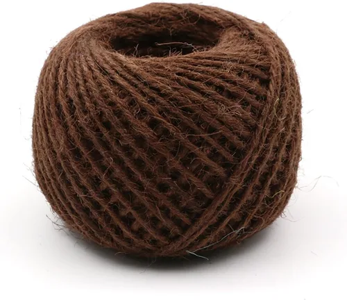 Miniatura 29 de Cuerda de yute verde de 54 yardas/rollo de 0.079 pulgadas, cuerda de cáñamo, cuerda gruesa fuerte, envoltura de cuerda gruesa, boda, manualidades