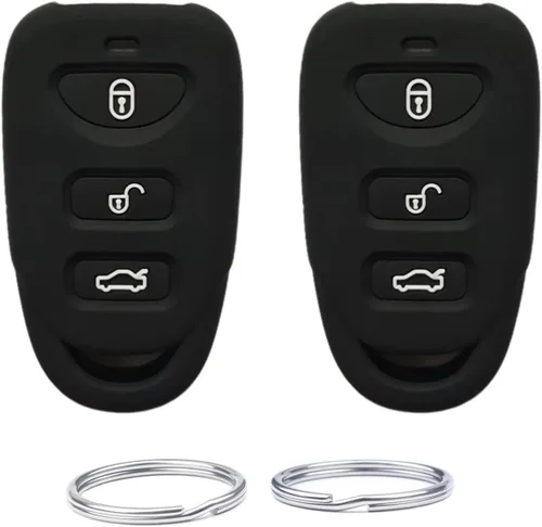 Miniatura 4 de Funda inteligente de silicona para llavero remoto compatible con Hyundai Accent Elantra Genesis Sonata Kia Forte Optima Rondo Sorento Spectra.