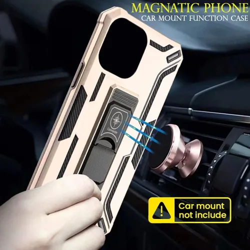 Miniatura 6 de Crocon Funda diseñada para iPhone 12/12 Pro con protector de pantalla [2 piezas] a prueba de golpes, resistente grado militar, funda protectora