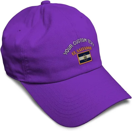 Miniatura 36 de Speedy Pros Sombrero de béisbol suave bordado papá sombrero El Salvador bandera bordado hombres y señoras gorra de béisbol algodón