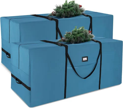 Miniatura 15 de Hearth & Harbor - Bolsa de almacenamiento para árbol de Navidad - Bolsa para árbol de Navidad artificial con asas reforzadas, cremallera doble