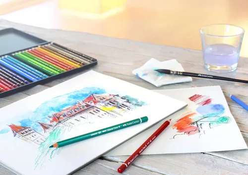Miniatura 5 de Faber-Castell Albrecht Dürer® - Lápices de acuarela para artistas, lata de 60