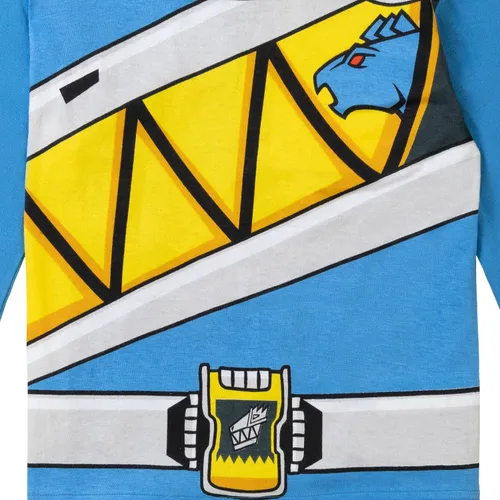 Miniatura 6 de Power Rangers Blue Ranger Red Ranger Zach Paquete de 3 camisetas de cosplay para niños pequeños a niños pequeños