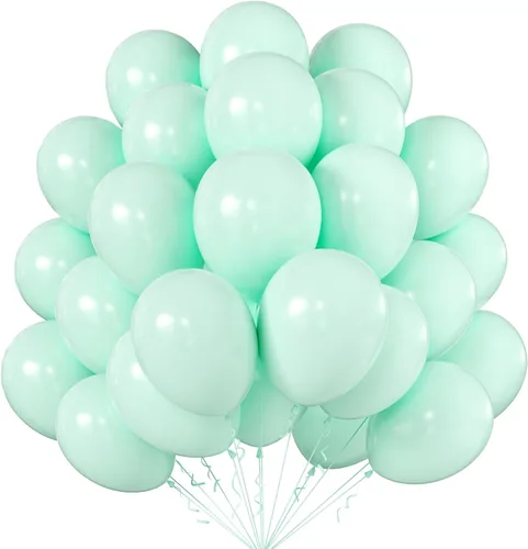 Miniatura 80 de KALOR Globos dorados champagne, 100 piezas de 5 pulgadas de globos mini de látex mate para arco de guirnalda de globos, decoración de cumpleaños