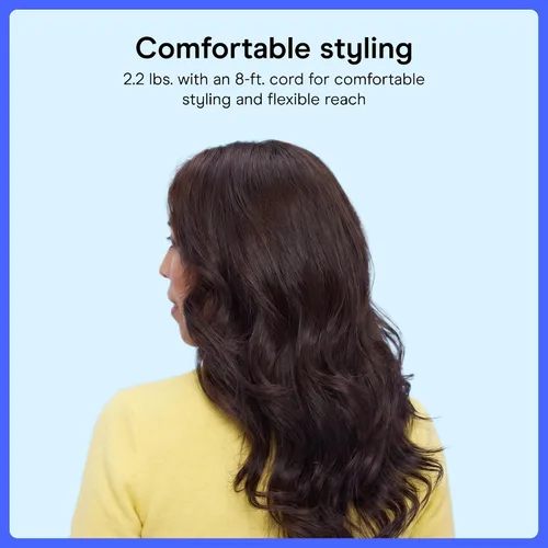 Miniatura 6 de Cepillo de aire caliente Conair Barril ovalado de 3 pulgadas para cabello ondulado, rizado y texturizado, oro rosa, BC95L
