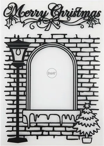 DzIxY Carpetas de plástico de pared de Navidad para hacer tarjetas, suministros de papel de bricolaje 3D, plantillas de álbumes de recortes, álbum