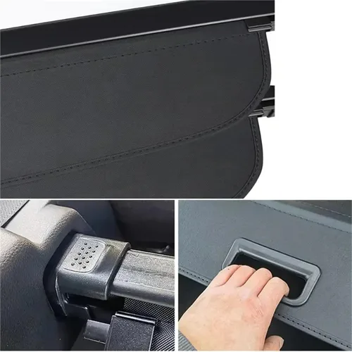 Miniatura 6 de Cubierta de carga para maletero trasero de automóvil compatible con Toyota RAV4 XA40 2013-2019 Bandeja de equipaje Escudo de seguridad con cortina