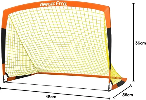 Miniatura 10 de Dimples Excel Redes de Portería de Fútbol para Niños para Patio Trasero 7x5, 5x3.6, 4x3, 3x2.2 pies