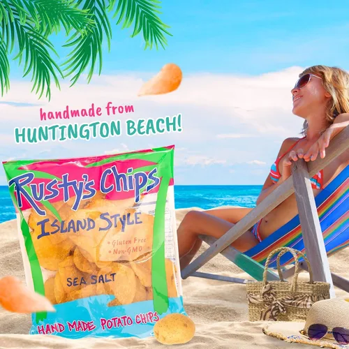 Miniatura 4 de Rusty's Chips - Chips crujientes y saludables para un bocado rápido - Chips sin gluten, sin conservantes, sin OMG, paquete de aperitivos veganos