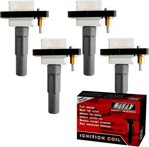 Juego de 4 bobinas de encendido UF480 UF508 compatibles con Subaru Impreza Baja Outback Legacy - H4 2.0L 2.5L Turbo reemplaza 22433AA561 22433AA560