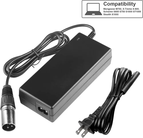Miniatura 3 de Cargador de batería para patinete de 44V 1.5A (para batería de plomo ácido de 36V) Razor MX500 MX650 SX500, Schwinn S600 S750 S1000 X1000, IZIP I600