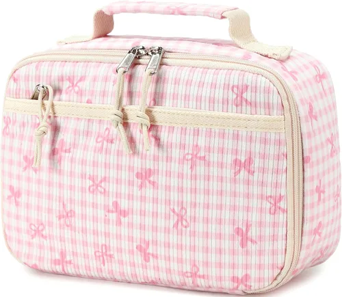 Miniatura 18 de LEDAOU Lonchera para Niños Bolsa de Almuerzo Aislada Niños Niñas Pequeños Lonchera Reutilizable para Escuela Picnic Senderismo Azul