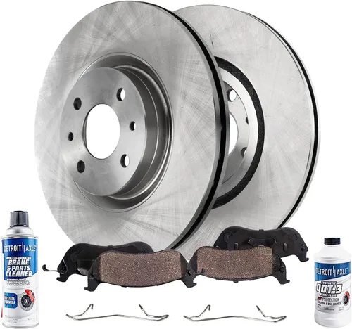 Miniatura 17 de Detroit Axle - Kit de freno delantero de 6 piezas para Honda CR-V 2002, 2003, 2004, rotores de freno de disco, pastillas de freno de cerámica