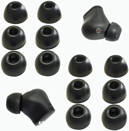 Puntas de silicona para auriculares Beats Studio Buds - Funda de repuesto para auriculares de 6 pares, color negro