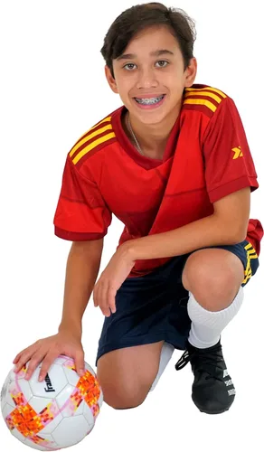 Miniatura 5 de PAIRFORMANCE Uniformes de fútbol para niños, camiseta deportiva de equipo y pantalones cortos para niños, ropa deportiva, unisex, de 4 a 14 años