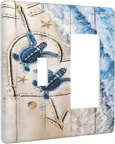 Miniatura 134 de Cubiertas Decorativas para Placas de Interruptor Abstracto Moderno de Mediados de Siglo Arco Boho Sol Dorado Hoja 1 Gang Placa de Pared Cubierta