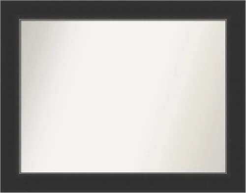 Miniatura 271 de Amanti Art Espejo personalizado, espejo de baño negro Astor, espejo de pared o espejo de tocador de baño sobre el fregadero (25 x 25 pulgadas)