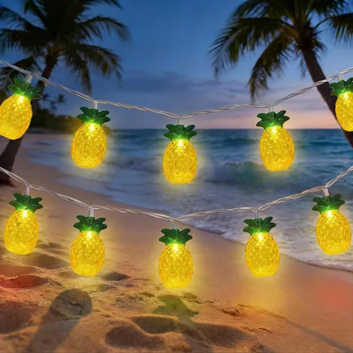 Miniatura 19 de Guirnalda de 10 luces LED de color rojo, blanco y azul para exteriores, 8.5 pies, luces decorativas para el 4 de julio, impermeables, conectables