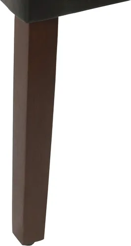 Miniatura 8 de HomePop Parsons - Juego de 2 sillas de comedor tapizadas, piel sintética negra