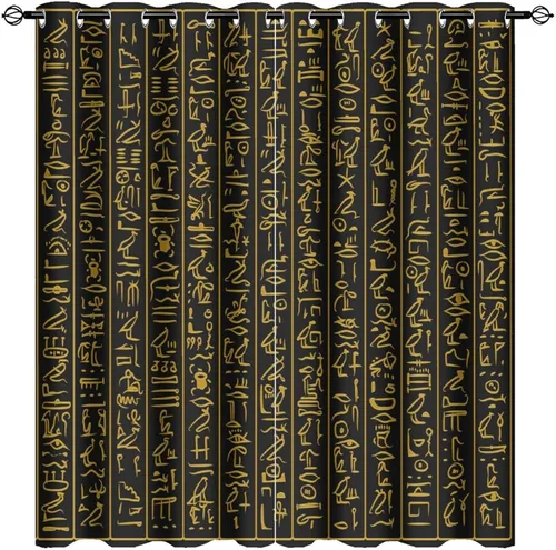 Miniatura 38 de Cortinas de Constelación, Arte Moderno Abstracto Patrón de Símbolos de Constelación Galaxia Negra Blanca, Tratamientos para Ventanas con Aislamiento