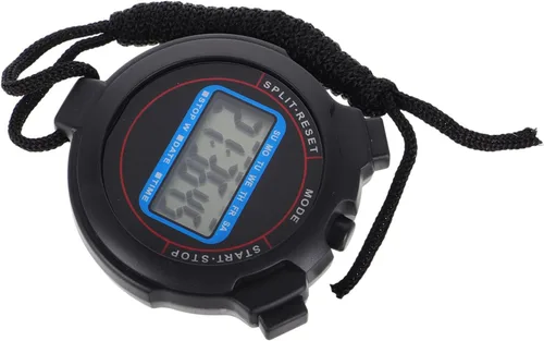 Miniatura 9 de GALPADA Cronómetro digital con pantalla grande, funcionamiento silencioso, temporizador portátil de mano para natación, entrenamiento, correr