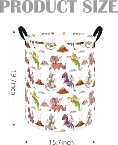 Miniatura 2 de Cesta redonda para ropa sucia, cesta organizadora de lavandería, cesta de almacenamiento, caja de ropa, cesta de guardería, cesta de regalo con asas