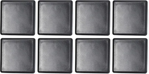 Miniatura 13 de Tapa cuadrada negra de plástico de 4 x 4 pulgadas, tapón de acabado, tapa de extremo de tubo de tubo, universal para silla duradera (20)