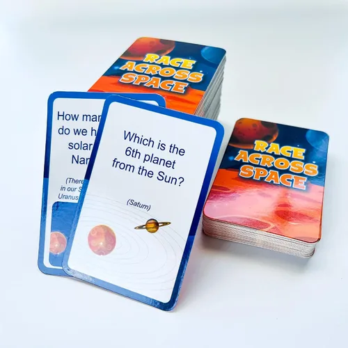 Miniatura 8 de QUOKKA Juego de Mesa Espacial para Niños de 8-12 años - Juego Familiar Educativo para Adolescentes y Adultos - 130 Tarjetas de Preguntas - Datos