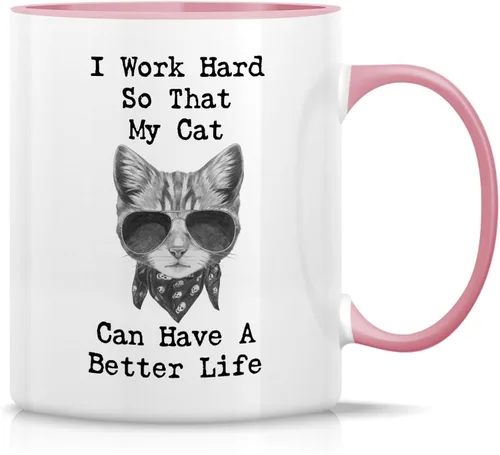 Miniatura 18 de Retreez - Taza Graciosa Show Me Your Kitties Amantes de Gatos, 325 ml, Tazas de Café de Cerámica, Divertidas, Sarcasmo, Sarcasticas, Regalos