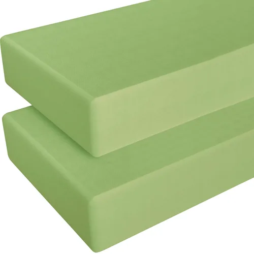 Miniatura 23 de NTBAY - Sábana bajera ajustable para cuna para bebé, color sólido y suave, 28.0 x 52.0 pulgadas Aguamarina