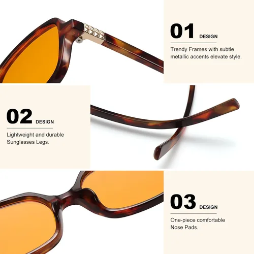 Miniatura 4 de LIKSMU Gafas de bloqueo de luz azul para mujeres y hombres, anteojos con bloqueo de luz azul, lentes rectangulares pequeños de moda, paquete de 2