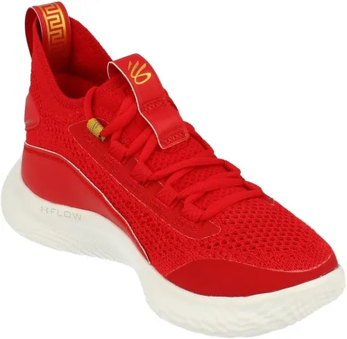 Miniatura 4 de Under Armour Curry 8 CNY GS Tenis de baloncesto 3024036, Estampado en negro