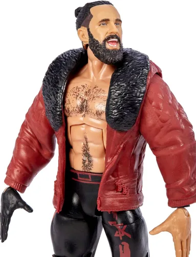 Miniatura 2 de Mattel WWE Elite Collection Figura de acción Seth Rollins 6 pulgadas Posable coleccionable para fanáticos de la WWE a partir de 8 años