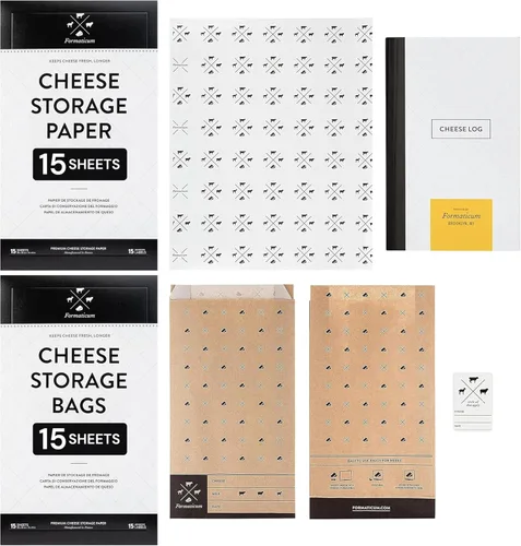 Miniatura 12 de Formaticum - Paquete de 30 bolsas de almacenamiento de queso - Bolsas de papel encerado de 6.25 x 11 pulgadas para mantener el queso o embutidos