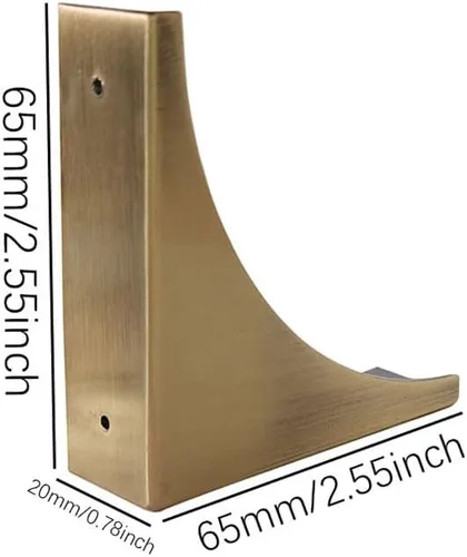 Miniatura 2 de Protector de esquina de metal, 4 piezas, soportes decorativos de esquina para muebles, cajas de madera, escritorios, marco de madera, protectores
