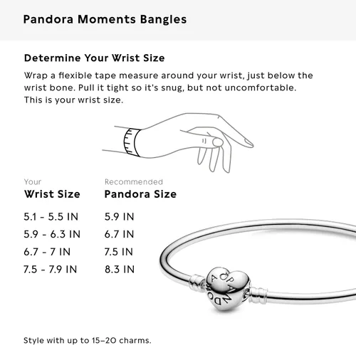 Miniatura 7 de Pandora Jewelry Bangle Sterling Silver Bracelet, With Gift Box