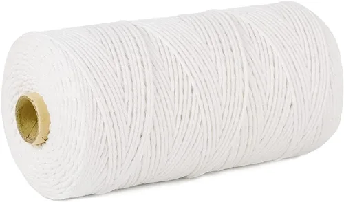Miniatura 2 de PerkHomy - Cordel de algodón para carniceros de 1100 pies de 0.079 in para cocinar, apto para alimentos, manualidades, panaderos, cocina, carnicero