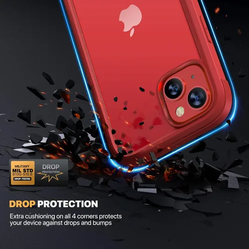 Miniatura 14 de Diaclara Funda diseñada para iPhone 16, mejorada [protección completa de la cámara], carcasa resistente de cuerpo completo con protector de pantalla