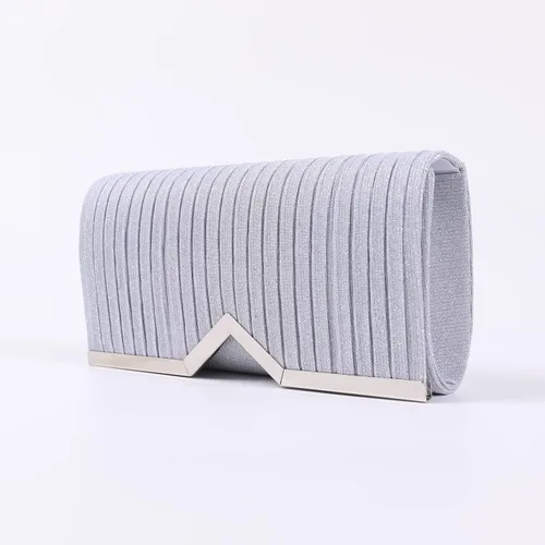 Miniatura 3 de Bolso de mano de moda para mujer, para carteras, boda, formal, graduación, barra vertical, plegable, bolso de mano