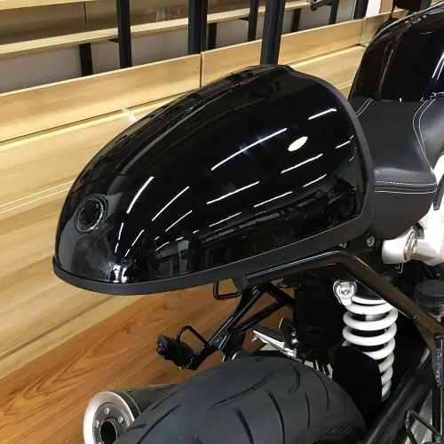 Miniatura 2 de Caja superior para asiento trasero de motocicleta, caja de almacenamiento de equipaje, funda superior para maletero de asiento para B-MW R Nine T R