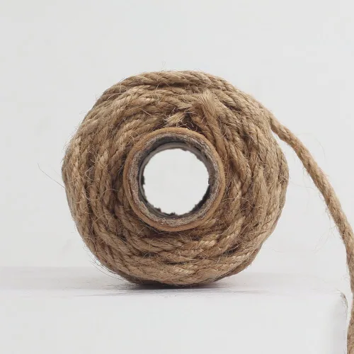 Miniatura 6 de Tenn Well Cuerda de yute natural fuerte, 0.157 in de grosor y 66 pies de largo, rollo de cuerda de yute para jardín, artes y manualidades