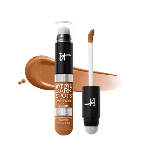 Miniatura 18 de IT Cosmetics Bye Bye Dark Spots Corrector + suero iluminador – 2% niacinamida, ácido hialurónico y cafeína – Cobertura media, acabado natural, todo
