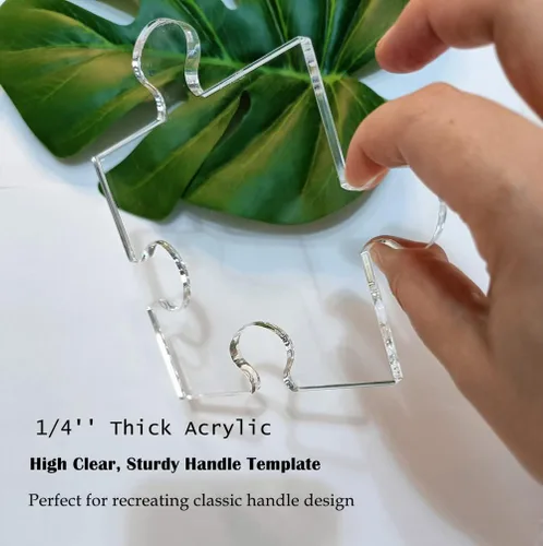 Miniatura 2 de Plantilla de montaña de rompecabezas,Plantilla de acrílico transparente,Plantilla de enrutador de carpintería