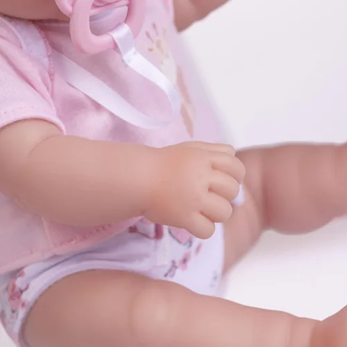 Miniatura 4 de JC Toys - La Newborn Nursery Set de regalo de muñeca bebé de 7 piezas Muñeca de bebé realista de 12 pulgadas con accesorios Rosa A partir