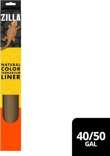 Miniatura 9 de Zilla Revestimiento de suelo de sustrato de terrario de reptil, marrón, 30BR/40BR/50/65G, 17.25 x 35.25 pulgadas