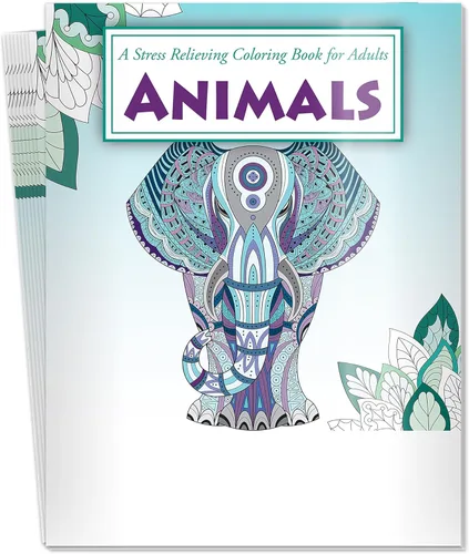 Miniatura 12 de ZOCO Libros para colorear de animales, paquete de 10 unidades, regalos de relajación para adultos, personas mayores, adolescentes y niños, ideal Sin