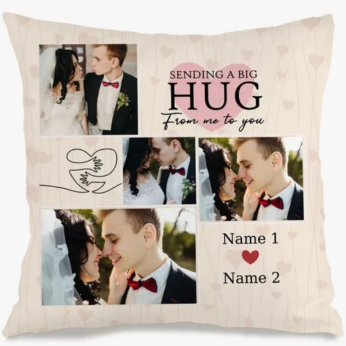 Miniatura 17 de Custom 6 Photo Throw Pillow Cover with Text for Mom, Cozy Cushion Ideal as a Thoughtful Gift for Family Mother’s Day Holidays or Special Occasions 6