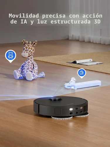 Miniatura 8 de DREAME X30 Ultra Robot Aspirador y Fregona Combo, Succión de 8300Pa, Fregona Extensible y Autolimpiante con Agua de 140°F, Fregona Removible