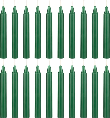 Miniatura 21 de SRG 40 mini velas cónicas color azul claro sin perfume, 4 pulgadas de alto x 1/2 pulgada de diámetro, ideal para lanzar campanadas, rituales